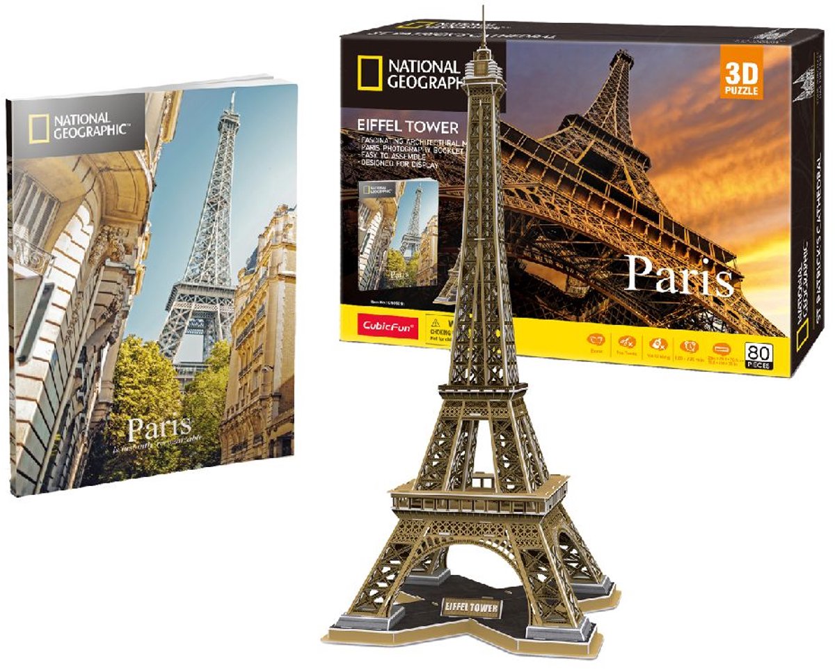 National Geographic 3D Puzzel Eiffel Tower