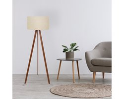 Asir - Vloerlamp - Beige - 150 cm hoogte - 38 cm diameter