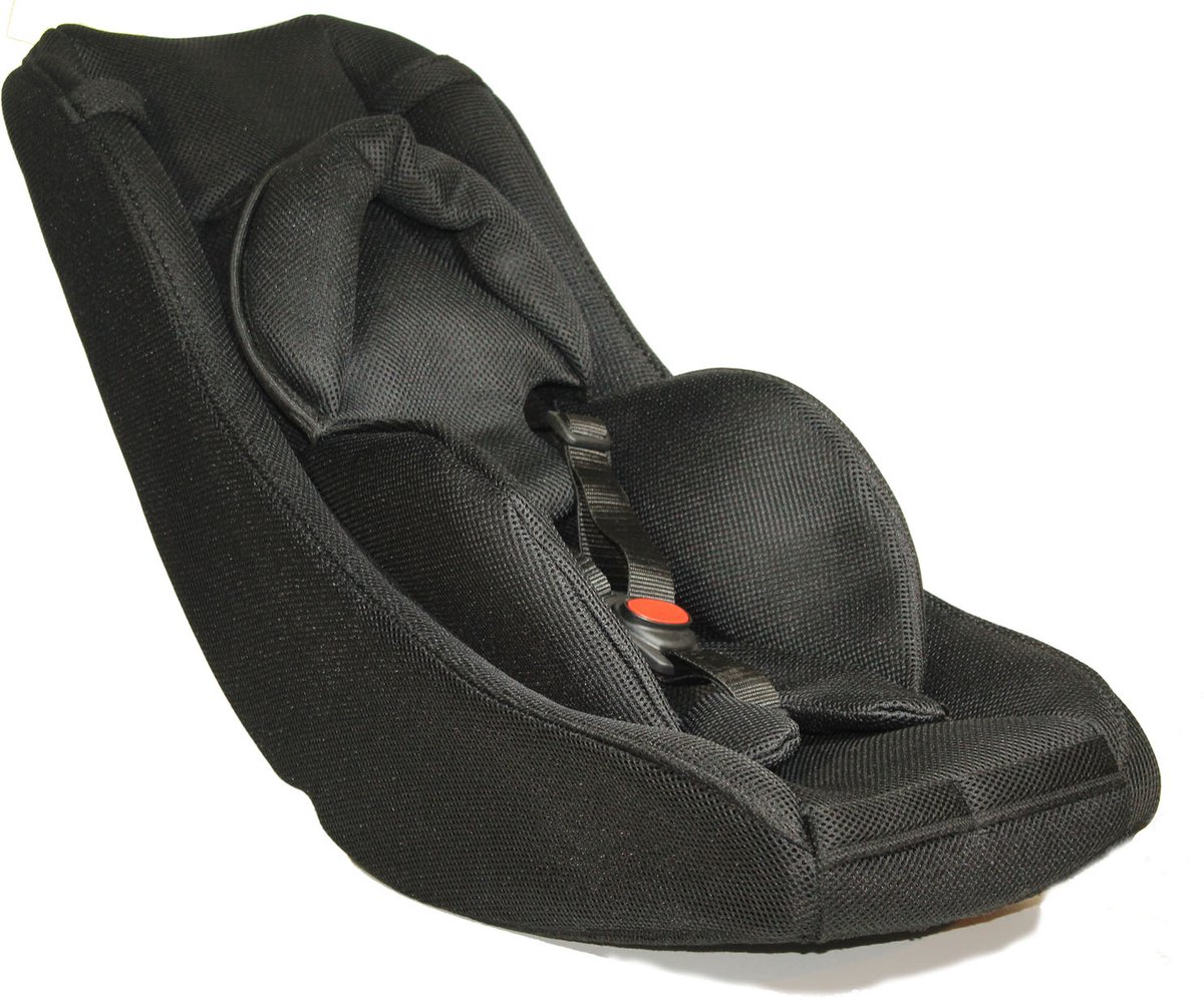 Melia Babyschaal MPlus 4S Plus - voor bakfiets stoeltje - 0-9 maanden - zwart