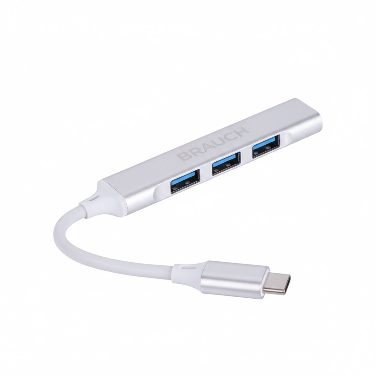 Brauch 4-in-1 USB Hub – USB-C Multi-poort USB-splitter / USB-verdeler voor Laptop & PC – Plug & Play – Compact & Betrouwbaar