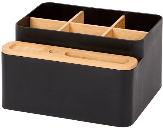 Bureau Organizer met Bamboe Verdelers – 18 x 16 x 10 cm