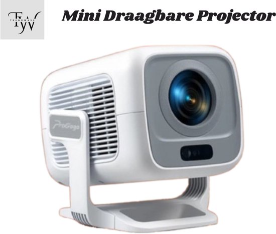 TrendWave Projector - HD 1080P Beamer - Android 4K - WIFi BT5.4 - Auto Focus - Smart Home Theater Video - Portable Mini Beamer