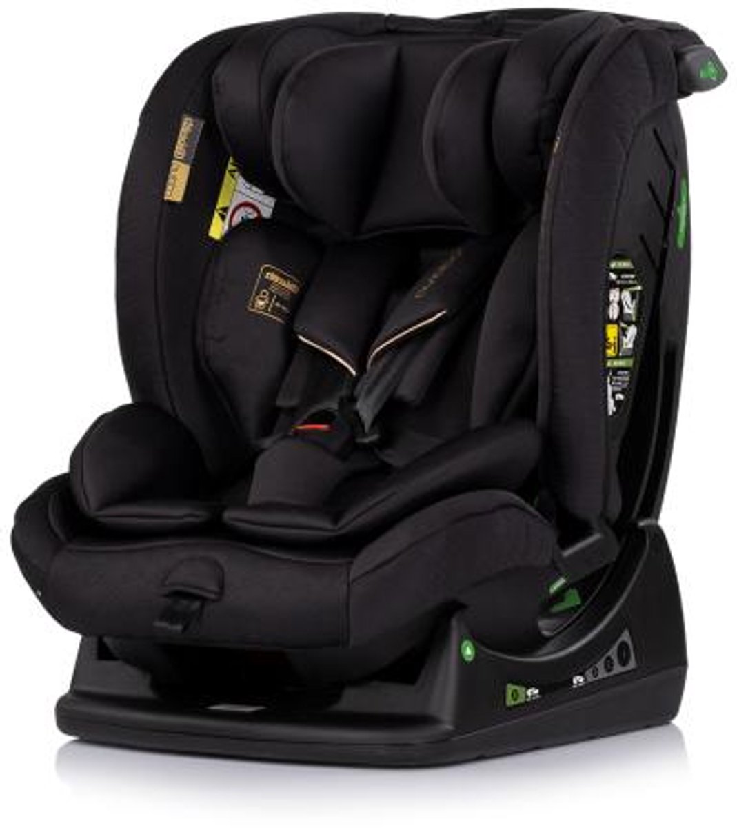 Autostoel Chipolino Aviato Autostoel - Auto Kinderzitje - I-Size - Groep 1/2/3 - Verstelbaar - 76-150 cm - Zwart