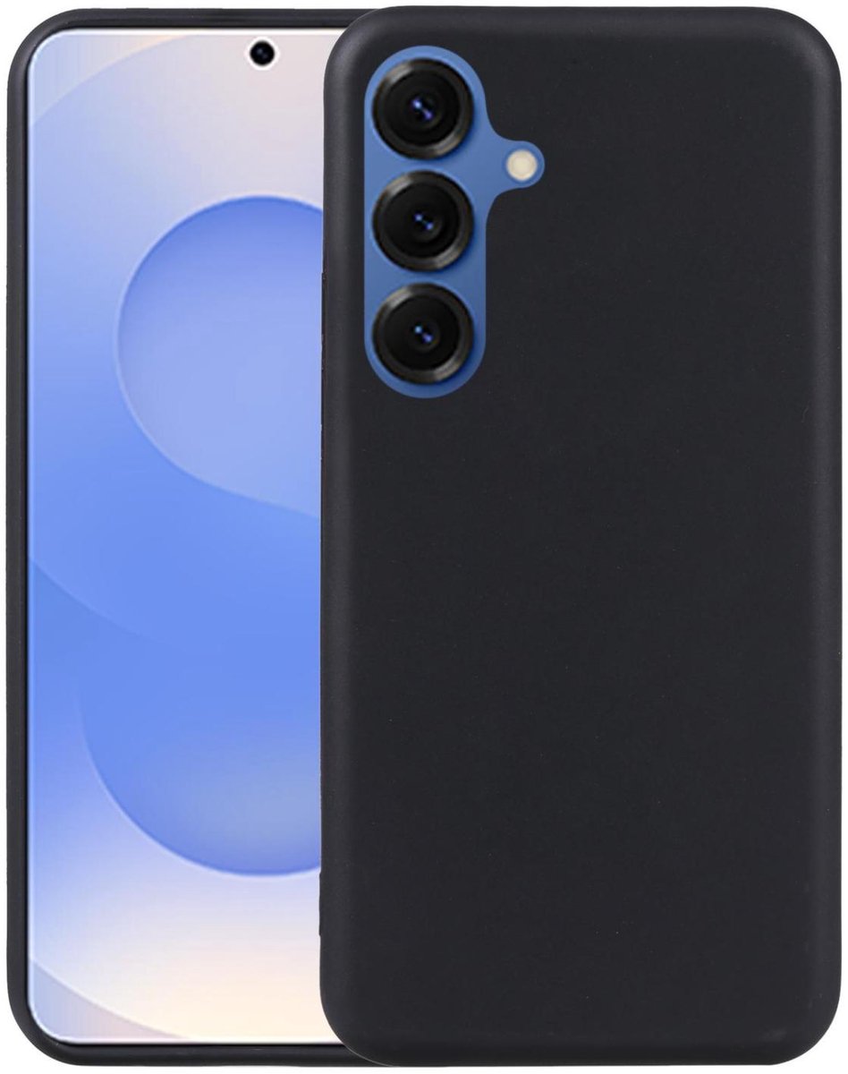 Mobigear Hoesje geschikt voor Samsung Galaxy S25 FE Telefoonhoesje Hardcase | Mobigear Basics Backcover | Galaxy S25 FE Case | Back Cover - Zwart