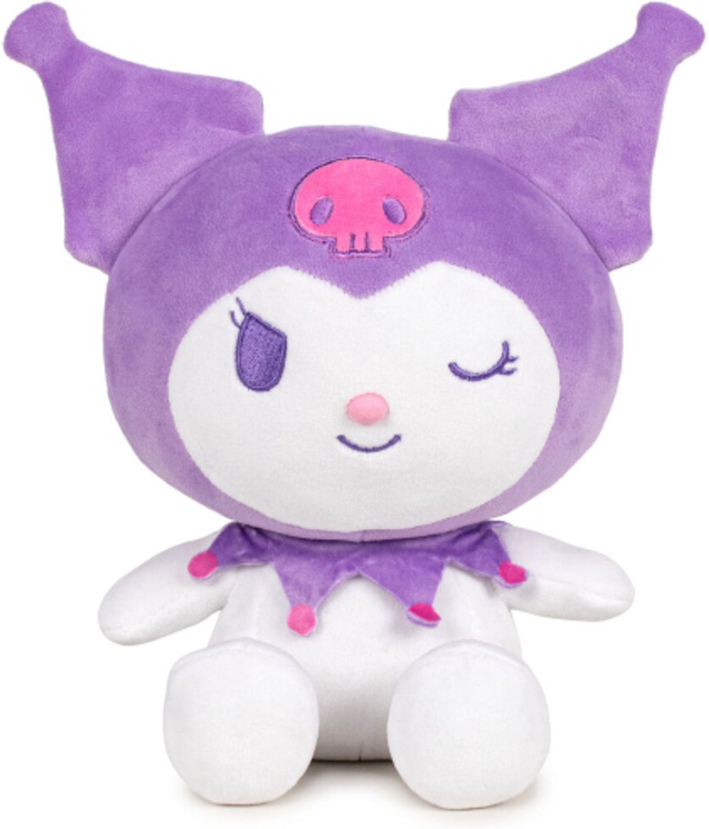 Kuromi (Paars) Hello Kitty Pluche Knuffel 26 cm - Speelgoed Knuffels voor Kinderen Jongens Meisjes - Keroppy Kuromi Melody - Hello Kity Kat Cat Plush Toy