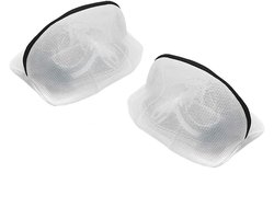 Schoenen Waszak - 2 stuks - Schoenen was tas - Wasnet Voor Schoenen - Schoenen / Sneakers - Herbruikbaar - Netje Anti-Vervorming - Met Rits En Hangende Ring - 42×24cm - White