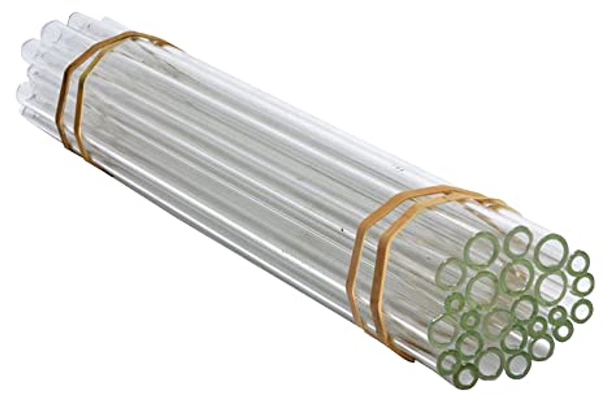 Borosilicaat Glazen Buizen Assortiment - 12 Inch Lengte - Verschillende Dikten