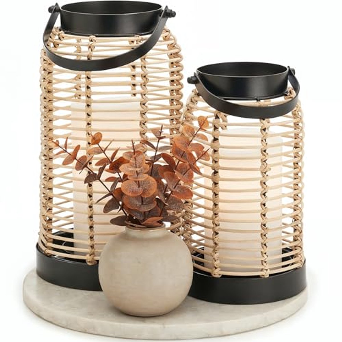 Handgemaakte rotan Boho lantaarns - Moderne decoratie voor elke kamer