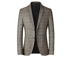 Gestreepte Blazer voor Heren - Luxe Smart Casual Jas - Plus Size Regular Fit