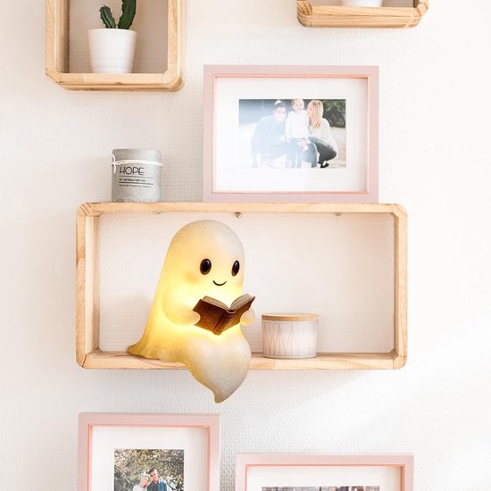 Schattige Spookachtige Leeslamp Voor 's Nachts - Halloween Spookachtige Nachtlamp - Spookachtige Leeslampjes Voor 's Nachts - 3D LED-Nachtlampje Halloween - Verlicht Halloween-Decor, Voor Slaapkamer, Studeerkamer, Lezers - 15 cm - 1pcs van Zoulight — afbeelding 4