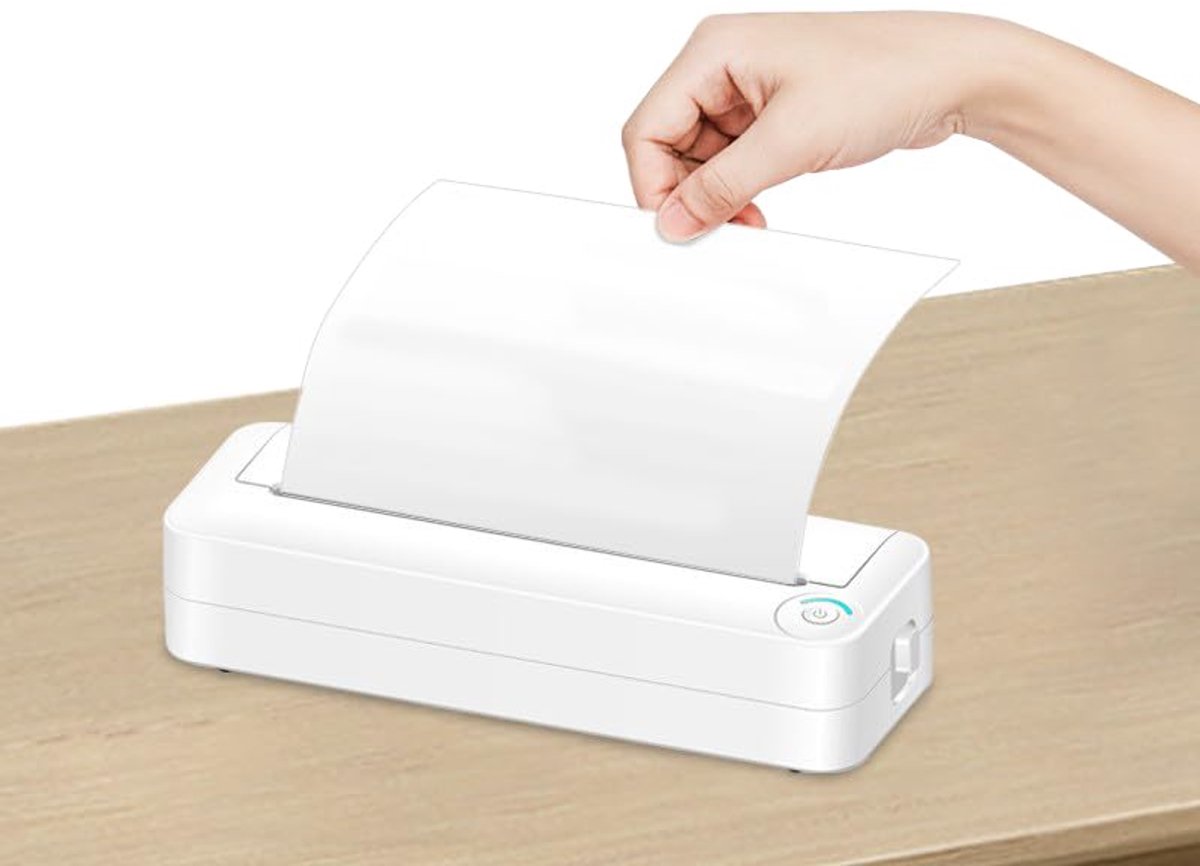 Draagbare thermische printer voor Android en iOS - Draadloos, compact en inktvrij