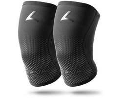 Reeva Knee Sleeves 5mm - Knee sleeves crossfit - knee wraps - Knee sleeves powerlifting - Reflective Knie Brace geschikt voor Gewichtheffen, Fitness en CrossFit - Unisex - Verkocht per paar - Maat (M)