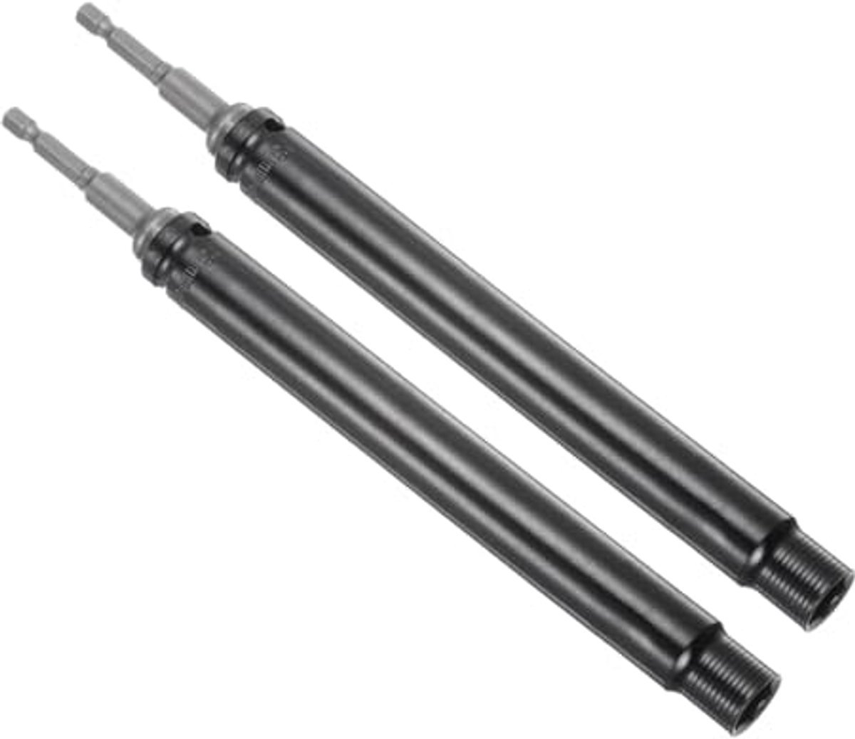 Verlengkabel 13 mm met Zeskantaandrijving en Adapter - 200 mm Lengte, 2 Stuks