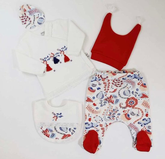 Babysetje 5-delig Newborn kleding set/meisje kraamcadeau
