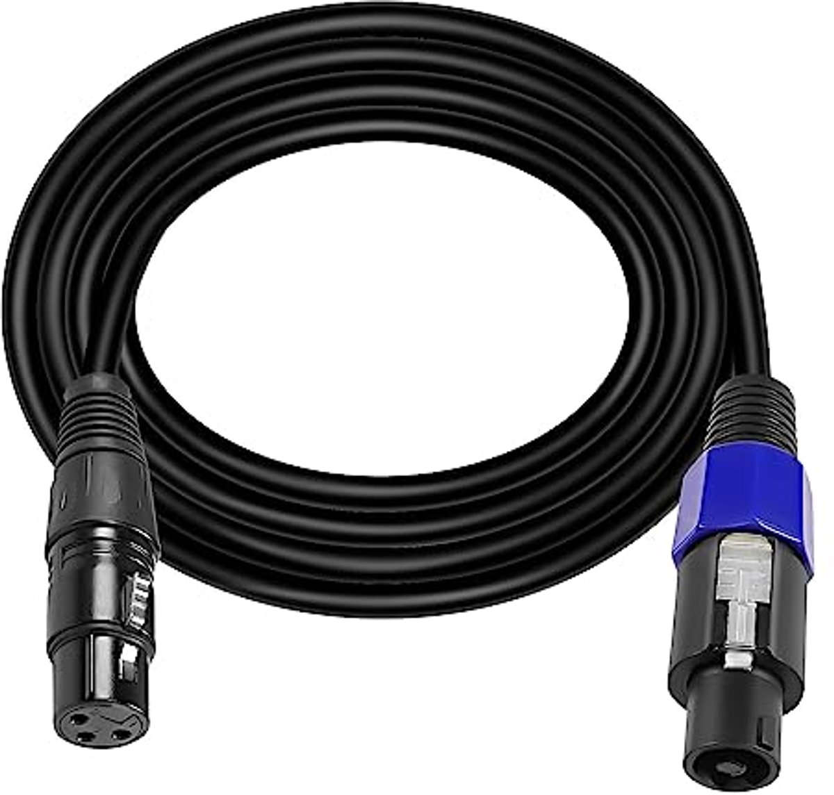 Speakon naar XLR-kabel 3Pin - Professionele Audio Verlengkabel voor Versterkers en DJ Apparatuur - 1.8M
