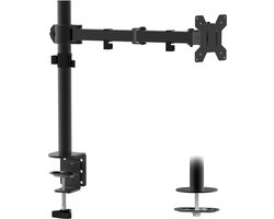 VanDijck Monitor Arm - 1 Scherm - 13 tot 34 Inch - Verstelbaar - Zwart
