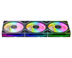 Jungle Leopard A-RGB Fan Triple Pack - Stijlvolle Zwarte Ventilatoren met Omgekeerde Stroom