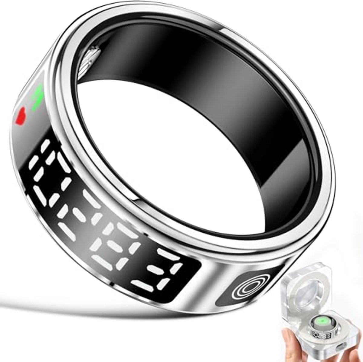 Fitness Ring met LED Display en Gezondheidsmonitor voor Mannen en Vrouwen