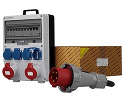 Mobiele Stroomverdeler 2x32A 4x230 voor Bouwstroom - Veilig en Betrouwbaar