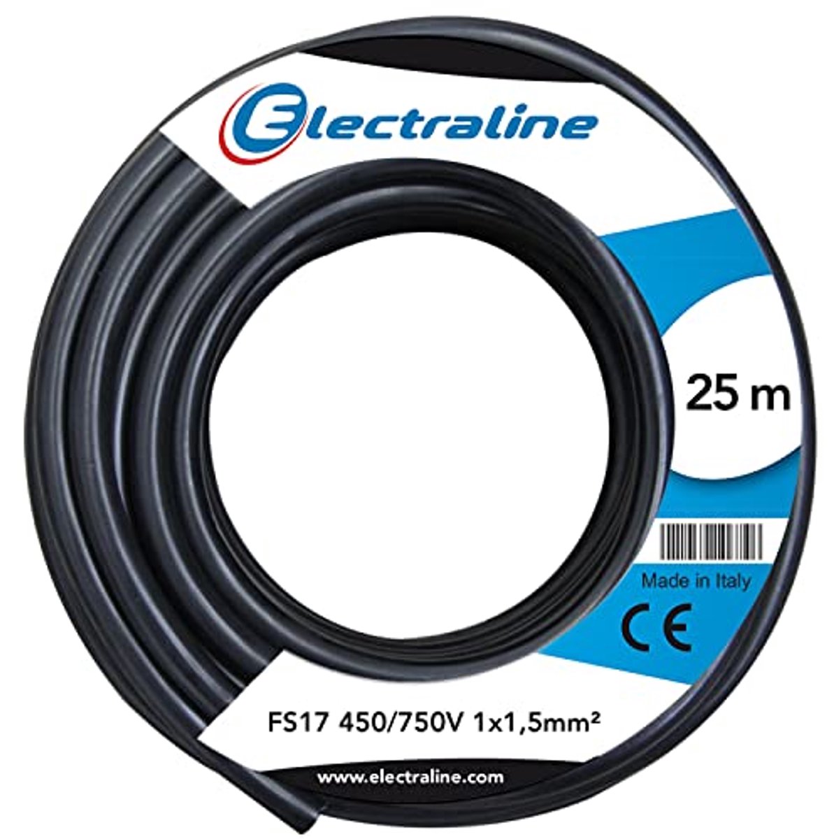 Aderleiding FS17, 1 x 1,5 mm², zwart, 25 m - Camping Assortiment