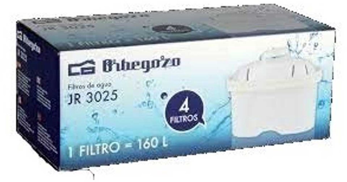 Orbegozo Jr3025 Waterfilterkan 4 Eenheden Wit