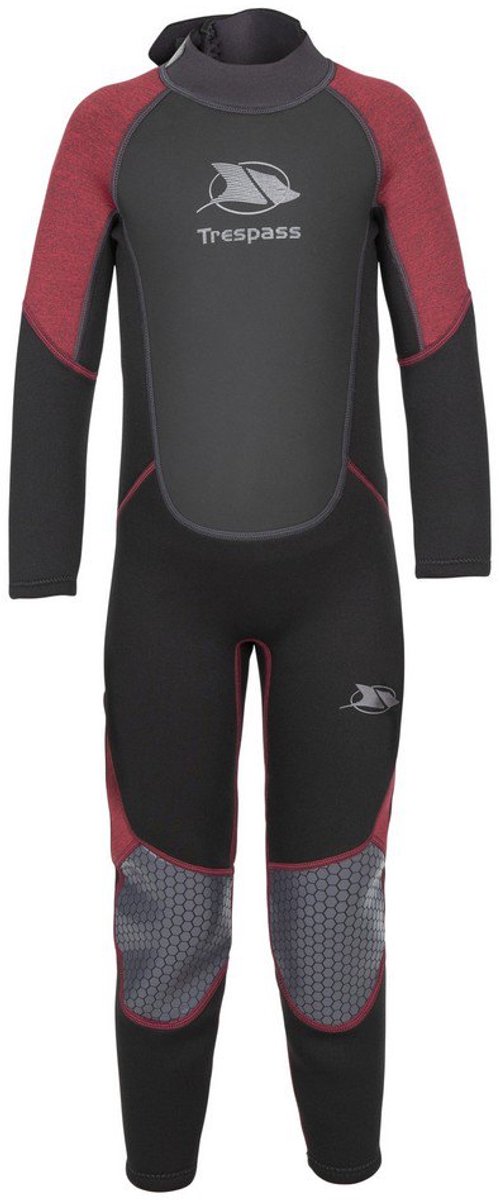 Trespass Kinder Badeeinteiler Amigo - Kids 3Mm Full Wetsuit Merlot Marl-7/8