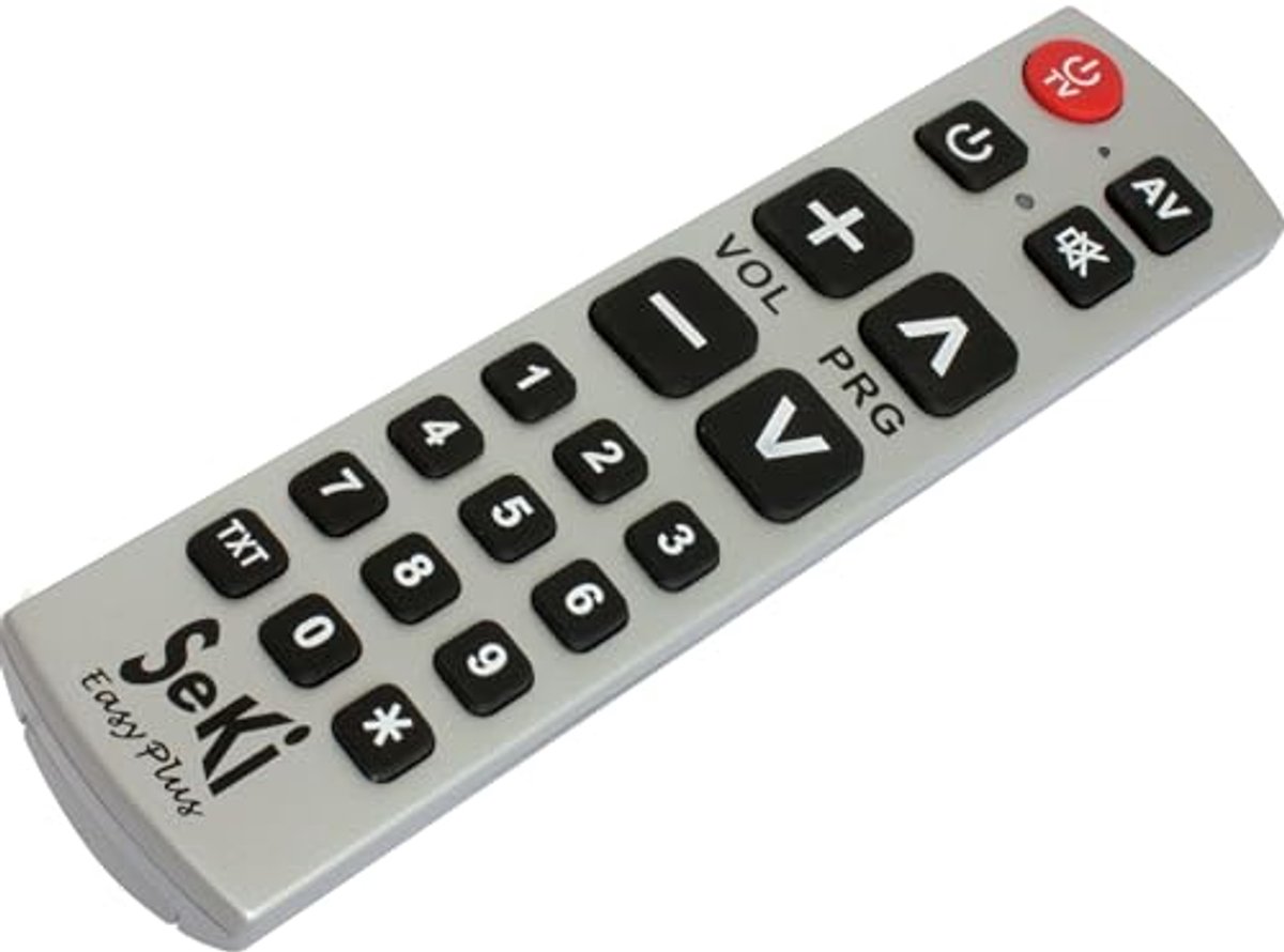Universele afstandsbediening met extra knoppen en leerfunctie
