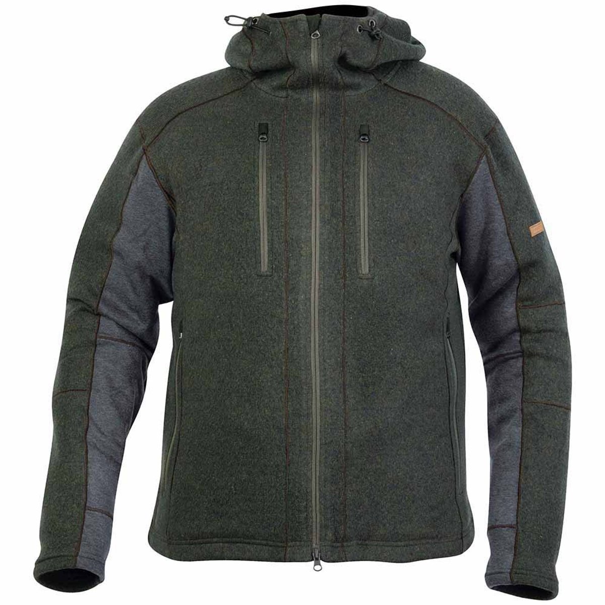 Hart Hunting Otaru-j Fleece Met Volledige Rits Man Grijs