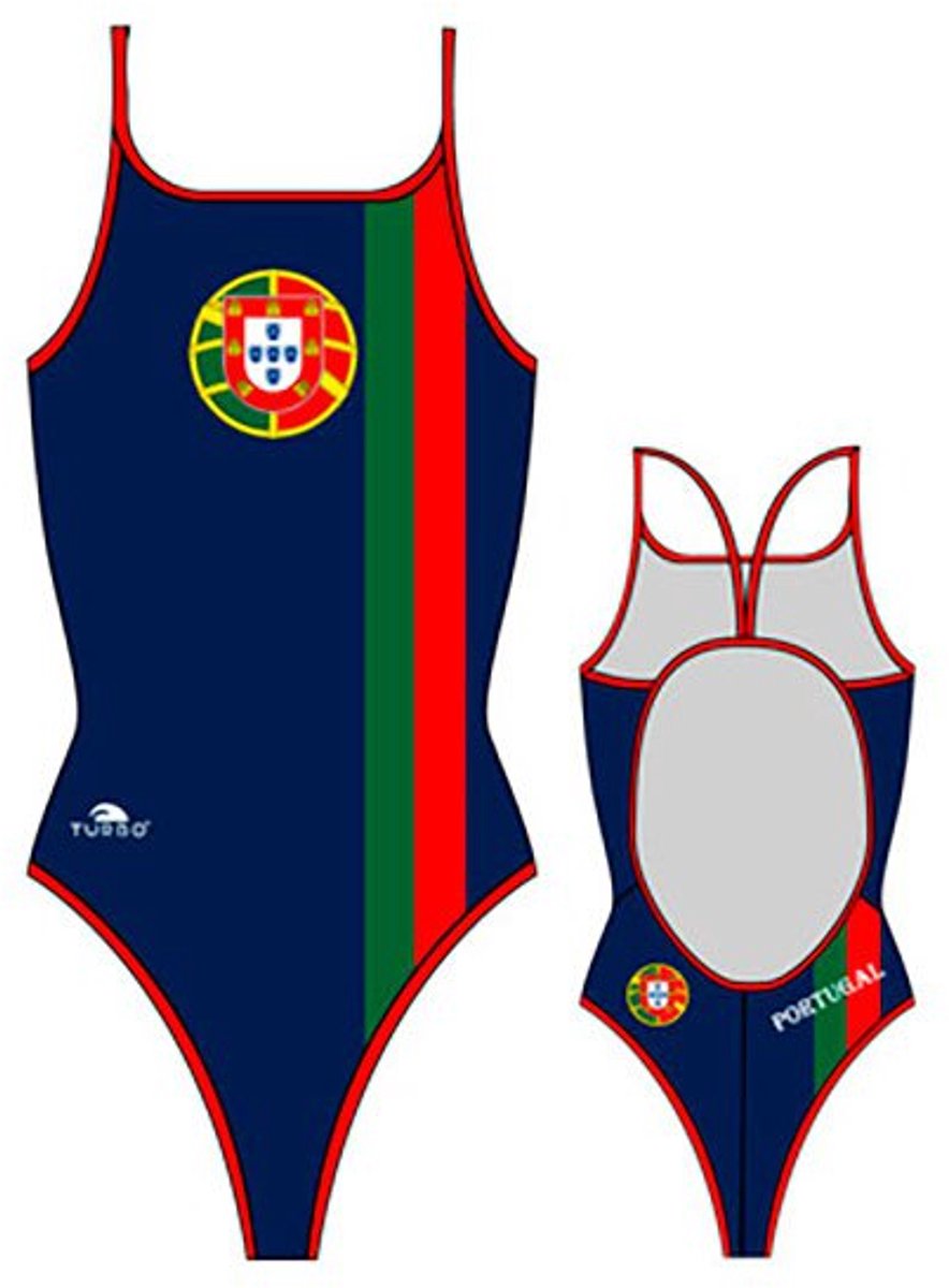 Turbo Portugal Zwemkleding Blauw 3XL Vrouw Navy