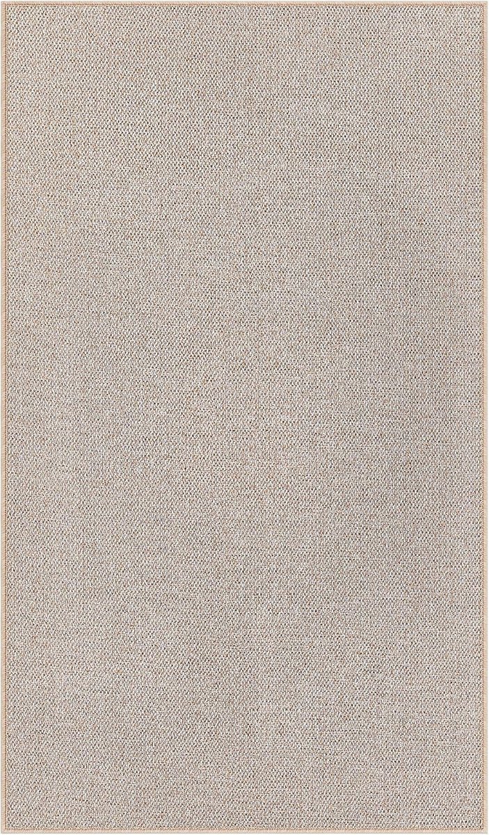 SONGMICS HOME Vloerkleed 80 x 150 cm Woonkamertapijt Hardlopend antisliptapijt Jutelook Decoratie Hal Keuken Slaapkamer Eetkamer Machinewasbaar Kameelbruin TAR097K01