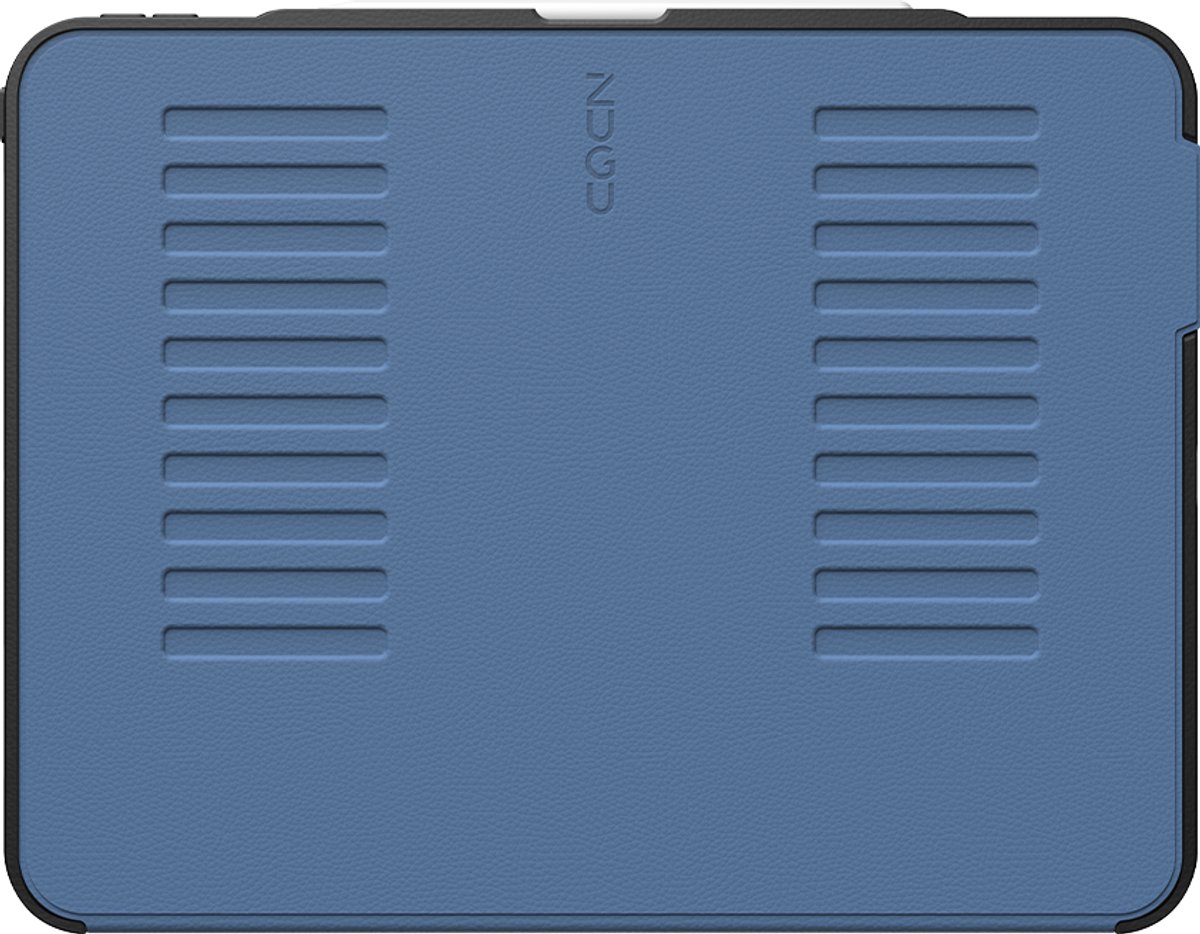 Zugu case Hoesje iPad Pro 13 (M4-M5) – Verstelbare Magnetische Standaard – Veilige Magnetische Houder – Robuuste Bumper en Stevige TPU + PC Behuizing - Blauw