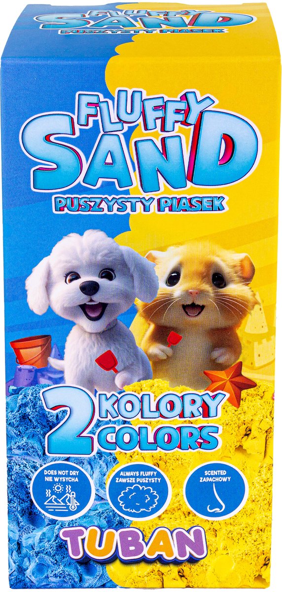 * Tuban Zand Fluffy Sand | Blue & Yellow 2 x 70 g