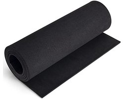 Zwarte EVA-schuimvellen 5 mm voor knutselen en rollenspel