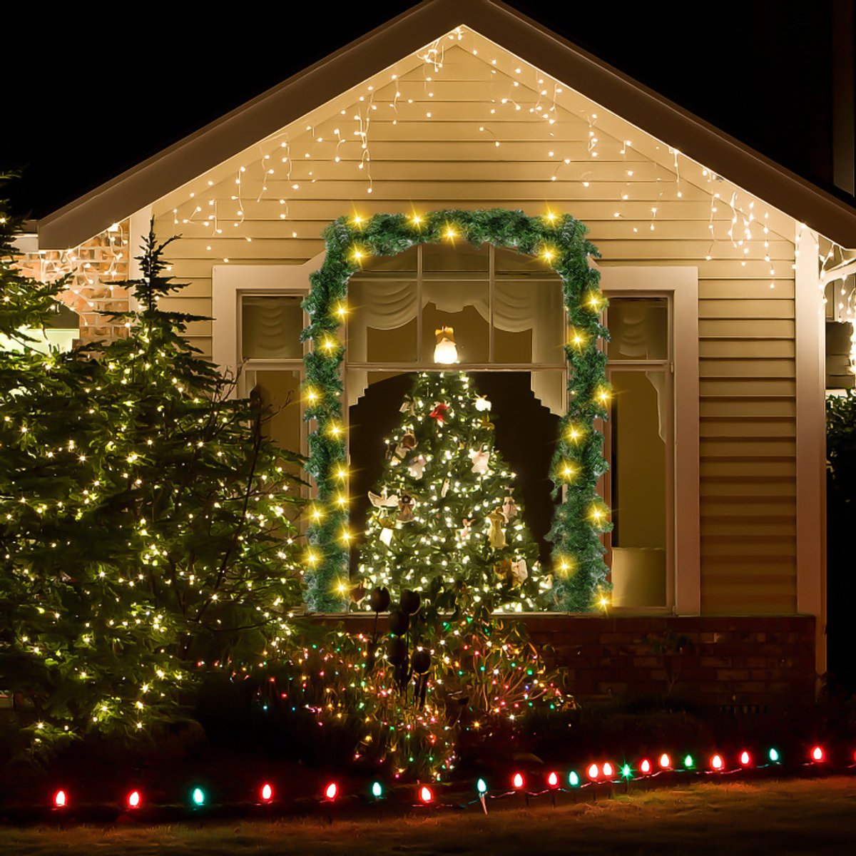 Kerstguirlande 5M Guirlande met verlichting Zwaardere kwaliteit Guirlande Kerstverlichting Kerstversiering mit 100 lEDs – foto 6