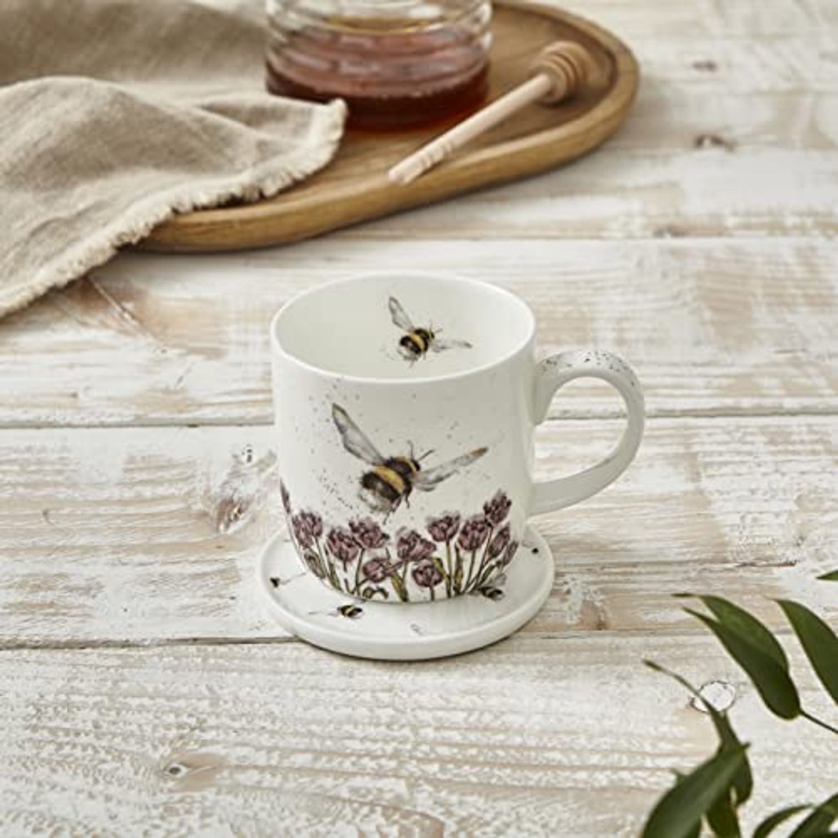 Vleugels van de Hommel - Mok en Onderzetter Set