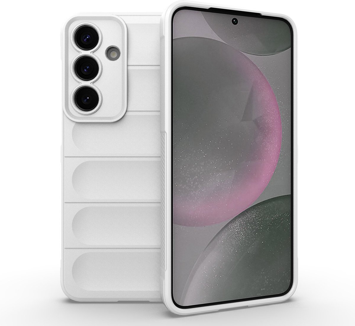 Solidenz AeroGrip geschikt voor Samsung Galaxy S25 Plus hoesje - Wit