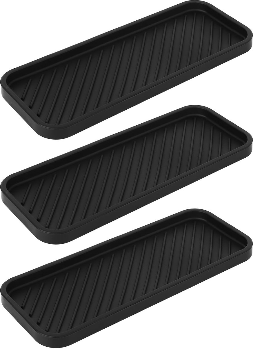 Unyqoos® Set van drie multifunctionele siliconen organizers voor keuken en badkamer