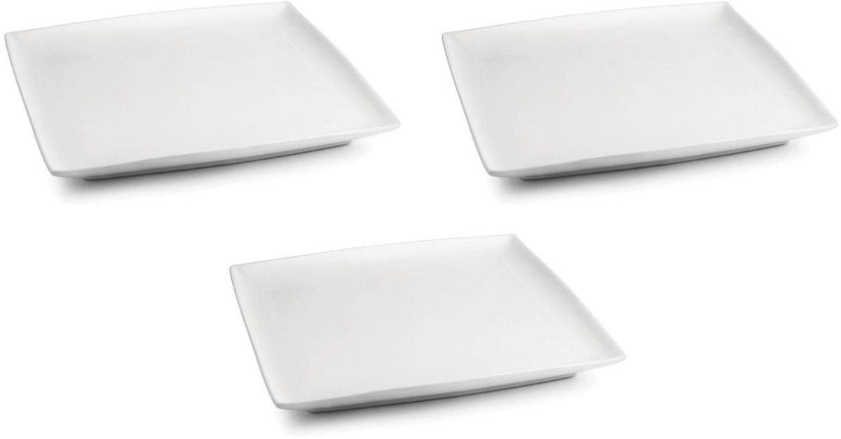 BonBistro Squito Bord Plat 26x26cm set van 3