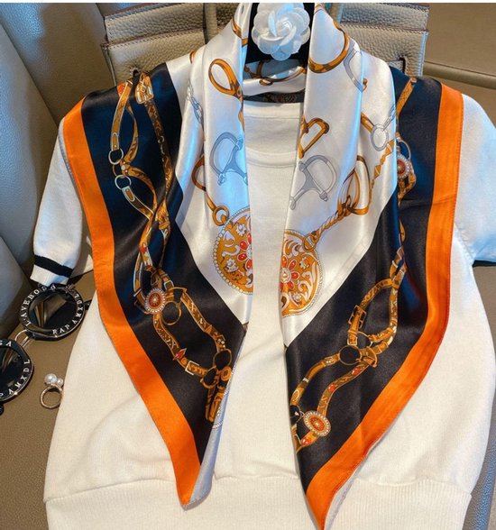 Sensoir by Be Your Sense Sjaal - 100% puur moerbei zijden sjaal - Mulberry silk - 65x65 cm - dames sjaal - bandana