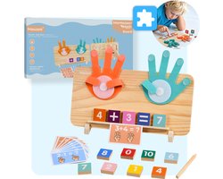 Mauzek® Dubbelzijdig Rekenbord - Montessori speelgoed - Rekenen - Houten speelgoed - Schrijven - Getallen - Cijfers leren - Educatief speelgoed -Sensorisch speelgoed - Peuter speelgoed - Jongens - Meisjes - Kind - 3 jaar - 4 jaar - 5 jaar - 6 jaar