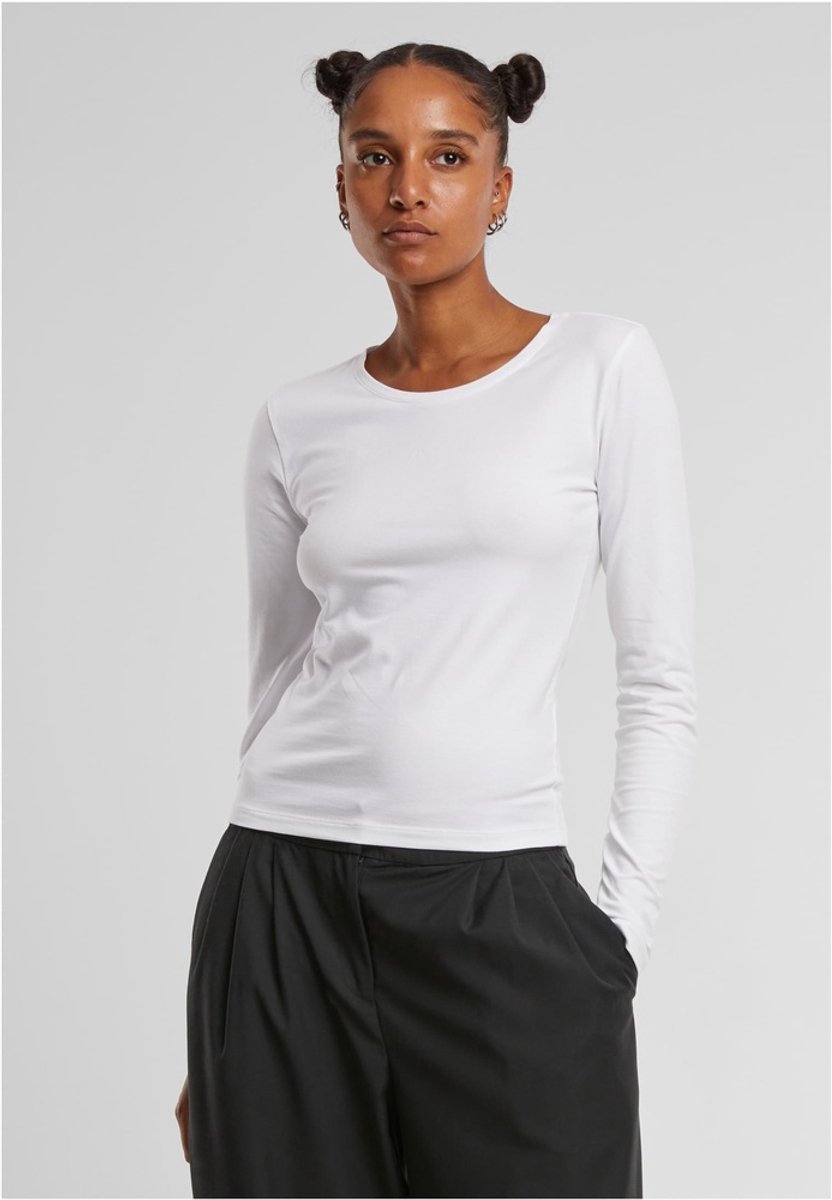 Urban Classics Basic Super Slim Longsleeve top 3XL Wit
