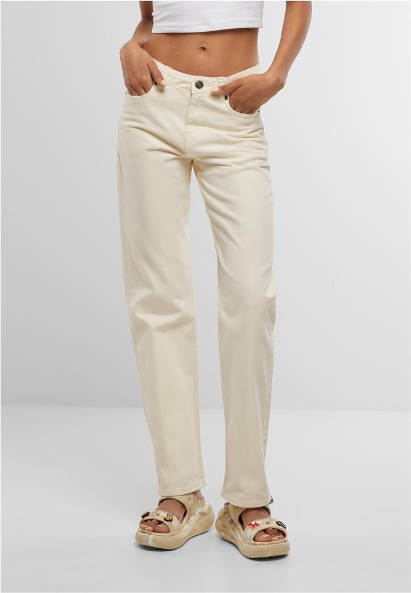 Urban Classics Straight Fit Broek rechte pijpen Taille 31 inch Creme