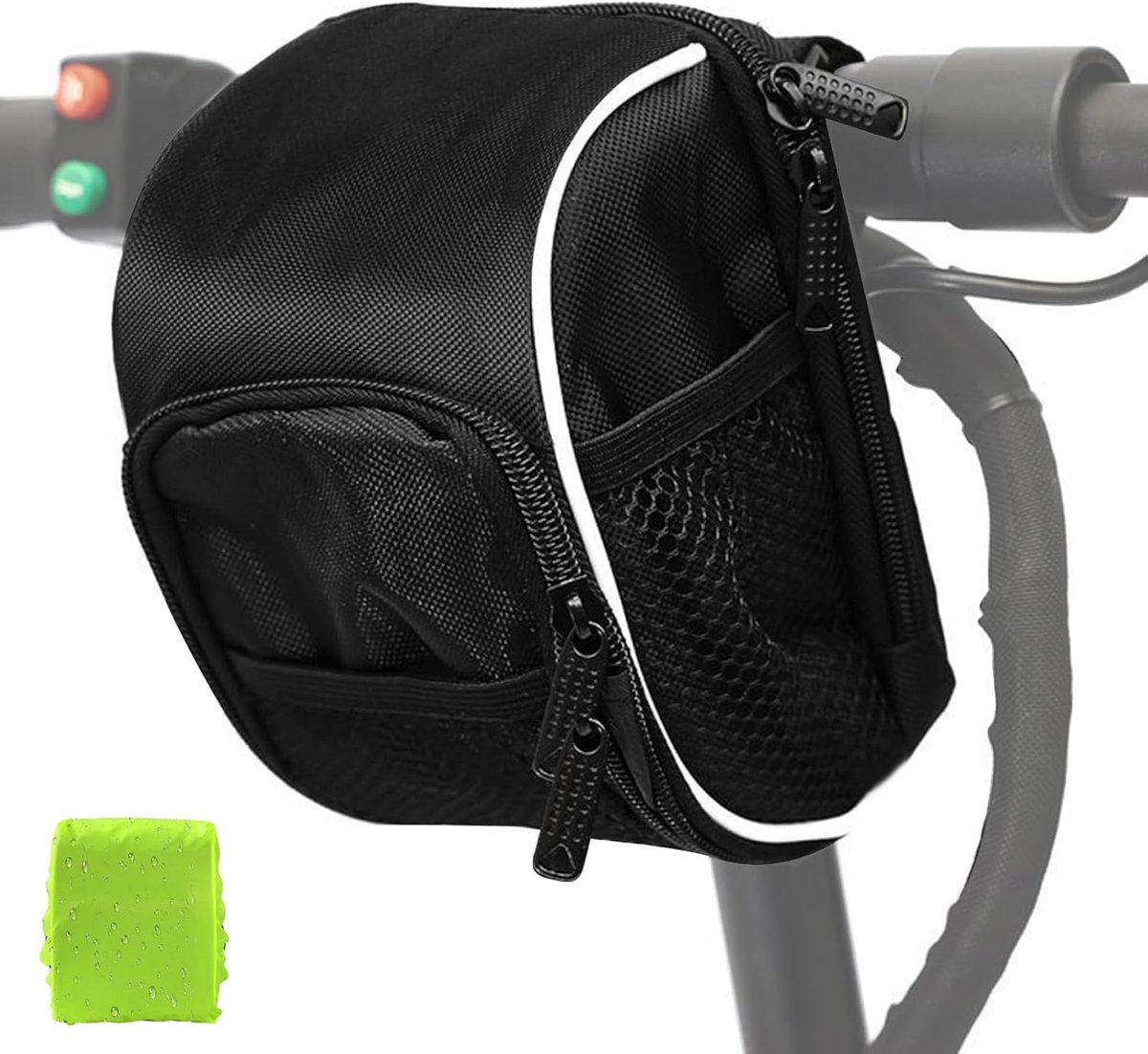 Fietsstuurtas Zwart 20x16cm voor Elektrische Steps - afbeelding 3