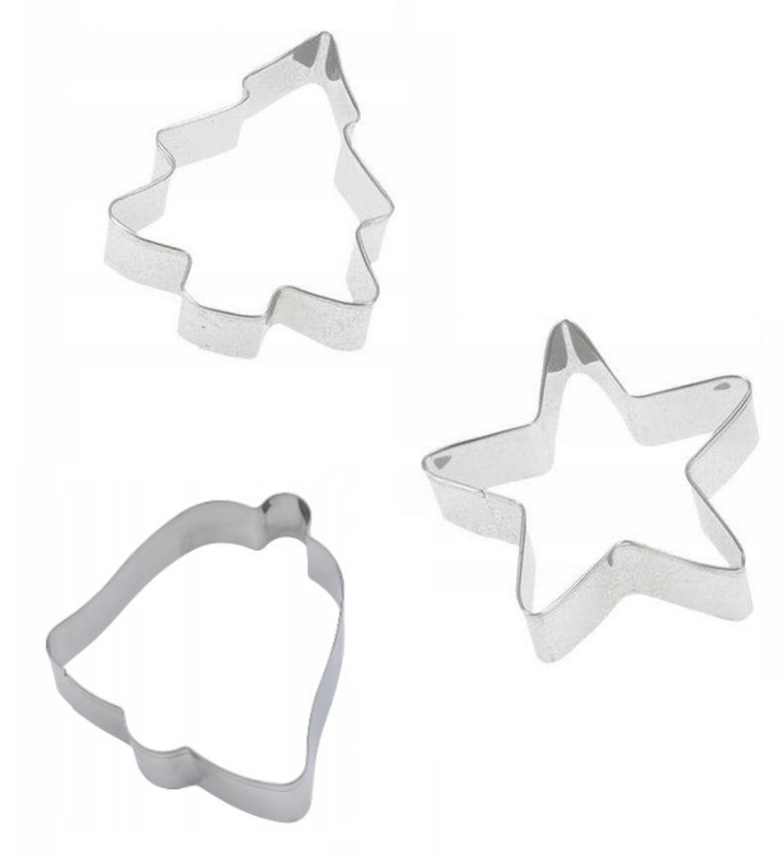 Zenker Kerstkoekjes Vormpjes Set (3 stuks) - 6,5 cm