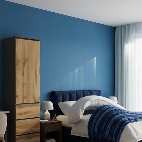 Hoge brede kast steigerhout met deuren - HoutArt