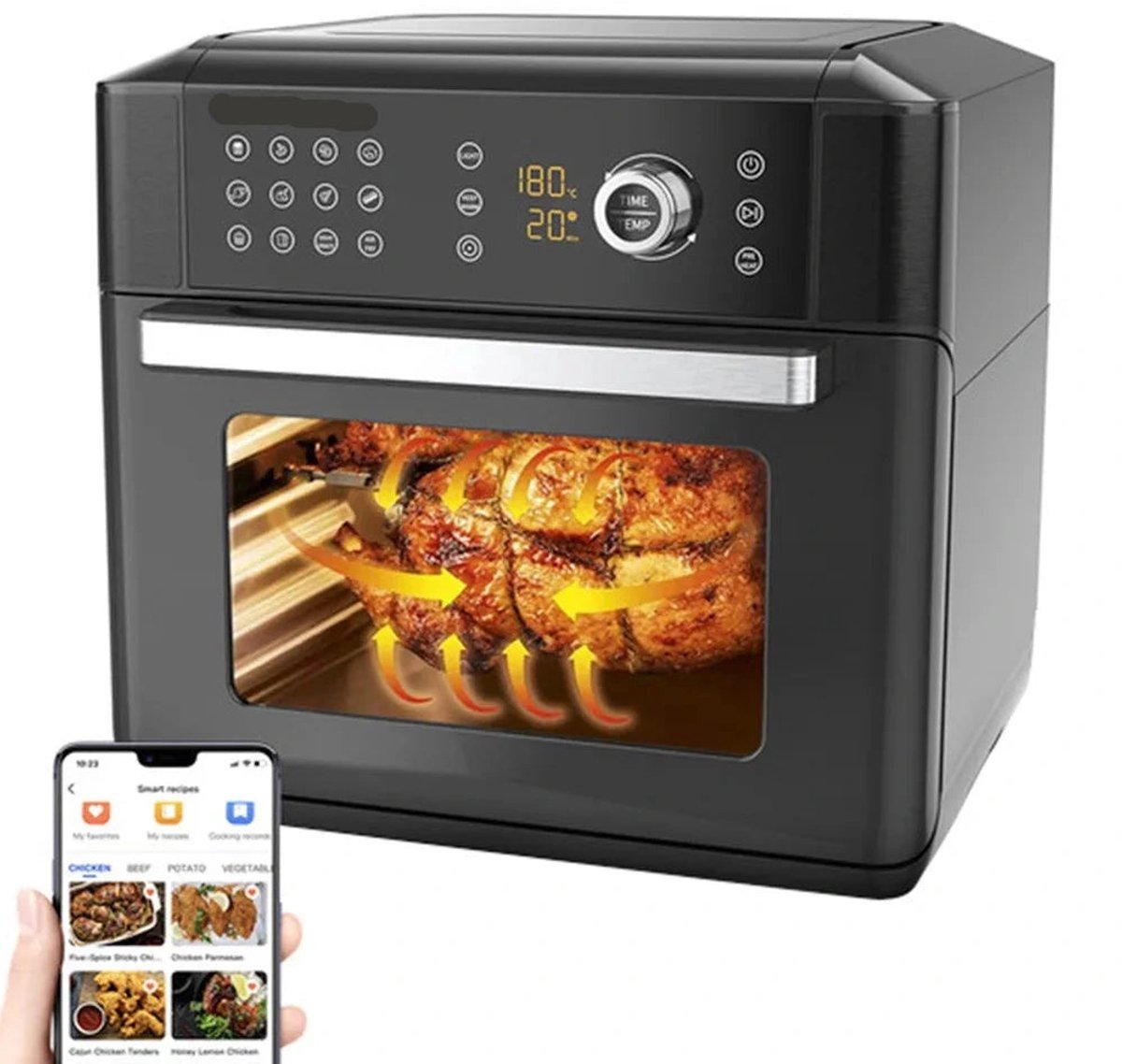 Heteluchtfriteuse - Airfryer - Airfryer Oven - 15L - 360°