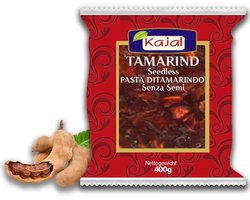 Seedles Tamarinde Pasta 400g - Authentieke Tamarindepasta voor Koken, Sauzen & Chutneys | Natuurlijk Zuurmiddel & Rijke Smaak | Ideaal voor Aziatische, Indiase en Afrikaanse Gerechten | Zonder Toegevoegde Suikers met Kajal Sticker