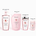 Kérastase Genesis Bain Hydra-Fortifiant en différentes tailles : rechargeable, standard et voyage.