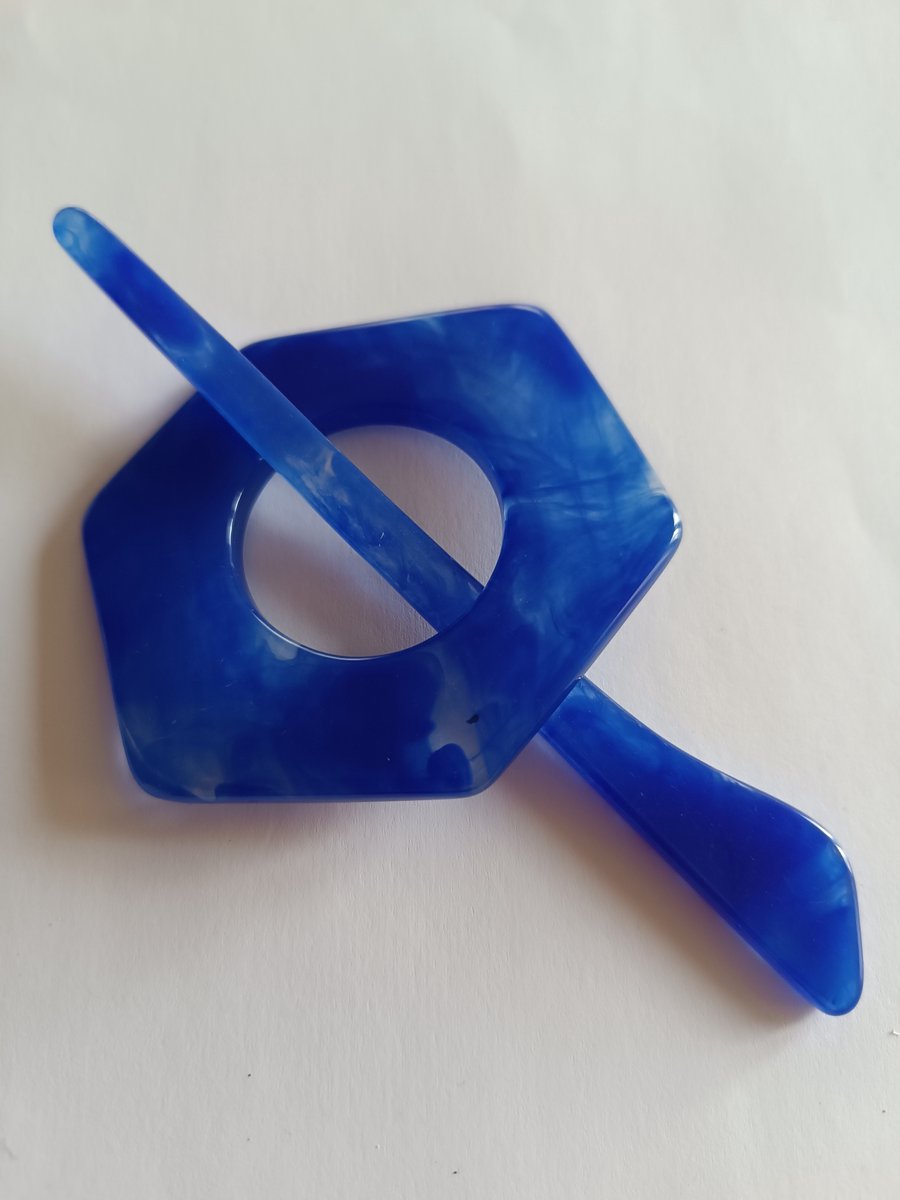 Vestsluiting 65mm blauw
