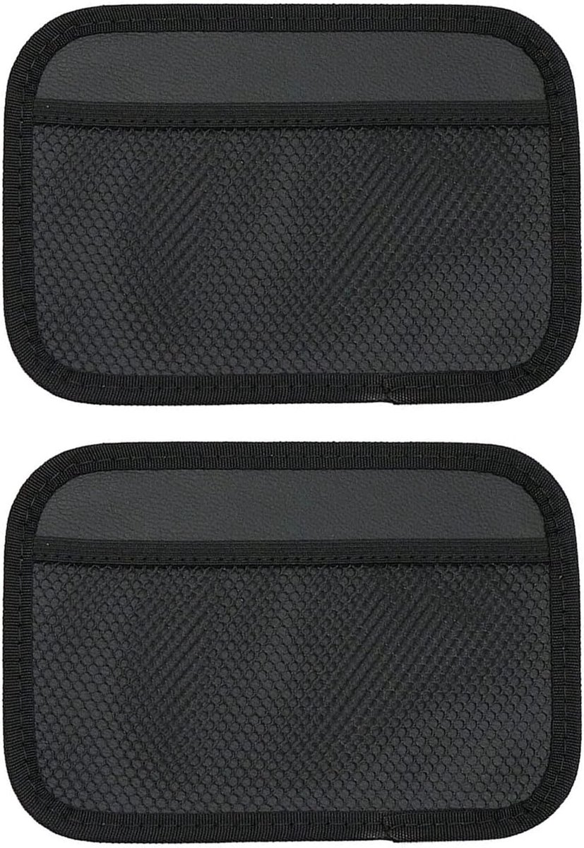 Image of 2-pack kofferbaknetzakken - 2 x 20,2 x 13,8 cm - Opbergnet - Kofferbaknet - Telefoonopbergnet - Elastisch net